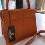 RARE Authentic Silvano Biagini Genuine Python Leather Handbag - New With Tags Image 5