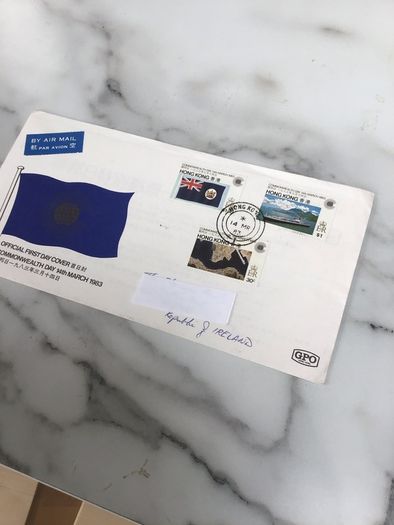 1st Day cover. Hong Kong Coimmonwealth Day March 1983