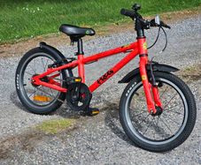 Kids bike Frog. Bike for girl and boy. Cycle