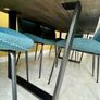 Stylish modern dining table in good condition. Image 5