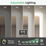 Bluetooth Bathroom-Mirror-with-LED-Lights 500x700 mm, Bathroom-Led-Mirror, Anti-Fog, 3 Colors, Dimining, Memory, Tempered Glass, IP44 Waterproof, Horizontal/Vertical Image 8