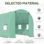 4.5 x 2 x 2m Polytunnel Greenhouse Outdoor Portable Walk-In Greenhouse with Windows Image 3