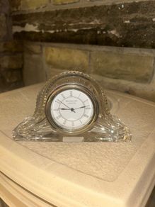 Vintage Waterford Crystal Wharton mantle clock.