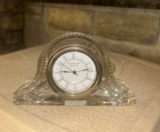 Vintage Waterford Crystal Wharton mantle clock.