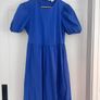 Blue m&s midi dress Image 2