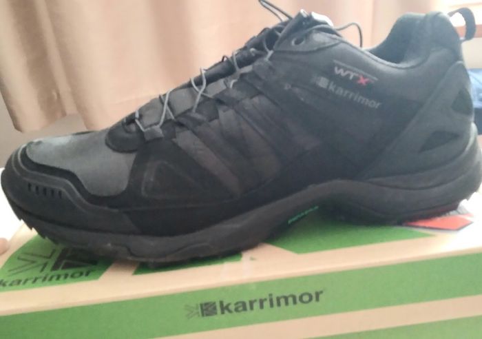 New Karrimor Surge low wtx mens black hiking shoes