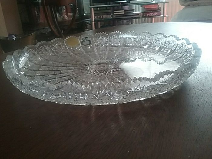 Bohemia Czech Crystal Tray/ Platter