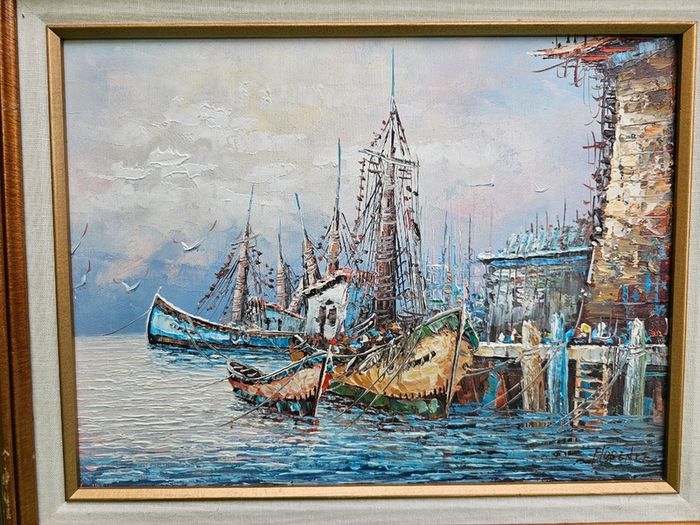Classic Maritime Seascape (1993) An American Keepsake from MassachusettsArtist: Florence (Florenz)