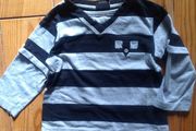 NEXT Black Grey Stripey Top Age 12-18 months