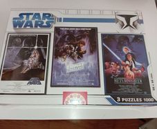 Rare 3 x 1000 Educa Star Wars Classic Trilogy 2008 Puzzle sealed