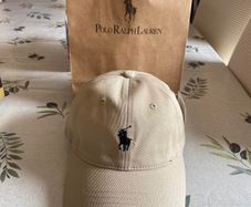 Polo Ralph Lauren Men's Cream and Tan Hat
