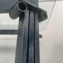 Glass and iron end tables Image 4