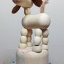 Wooden toy. Movable Puppet Figure. Dog Image 3