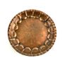 Antique Hand Etched Hammered Copper Wall Plate Image 2