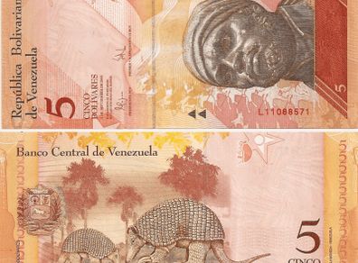 Venezuela Banknote 5 Bolivares