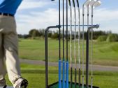 Golf Club Organiser Rack Heavy-Duty 9-Golf Club Stand