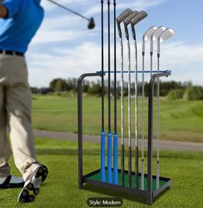 Golf Club Organiser Rack Heavy-Duty 9-Golf Club Stand