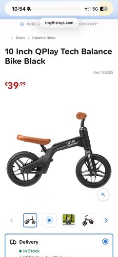 Brand new Qplay balance bike