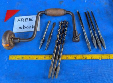 Antique Carpenter's Brace & Bits