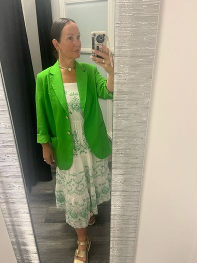 blazer and dress