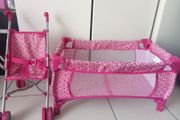 Silver Cross Doll Cot and pram
