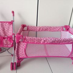 Silver Cross Doll Cot and pram