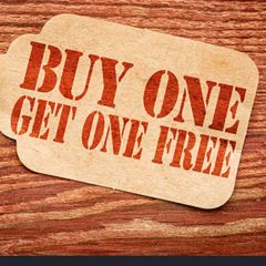Buy one get one free