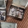 vintage George & Co. Press Button Tins with contents Image 3