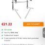 Stagg piano stand with extender Image 2