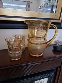 vintage jug & glasses