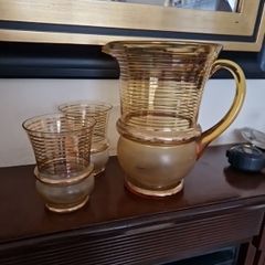 vintage jug & glasses