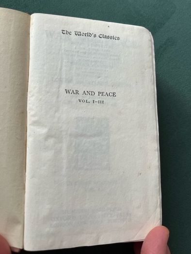 vintage War And Peace by Tolstoy