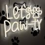 Let's Pawty Neon Sign Image 2