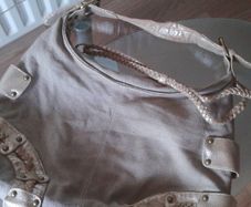 Golden sand woman handbag