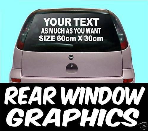 WINDOW SIGNS GRAPHICS VINYL CAR VAN STICKERS