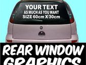 WINDOW SIGNS GRAPHICS VINYL CAR VAN STICKERS