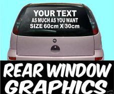 WINDOW SIGNS GRAPHICS VINYL CAR VAN STICKERS