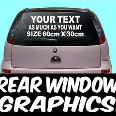 WINDOW SIGNS GRAPHICS VINYL CAR VAN STICKERS