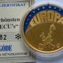Europe 1997 ecu to euro 24 karat Gold plated Proof Image 2