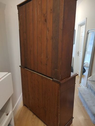 Early to mid 20th century Irish inlaid mahogany Glazed cabinet / bookcase