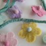 Felted wool flower garland Image 4