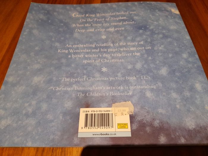 Christmas book - Wenceslas The Eternal Christmas Story