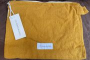 Les Pensionnaires Saffron Yellow Cotton Canvas Toiletry Bag