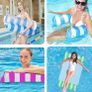 2 Pack Inflatable Pool Floats Hammock, 4-in-1 Multi-Purpose Inflatable Hammock with a Manual Air Pump, Pool Chairs to Beach, Swimming Pool, Water Lounge Party Toys (FREE POSTAGE) Image 6