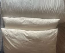 Warm duvet and two feather pillow