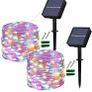 Solar Fairy Lights Outdoor, 2 Pack 12M/40Ft 120LEDs Solar String Lights, 8 Modes Waterproof solar Garden Lights Indoor/Outdoor (MULTIPLE COLOURS) Image 5