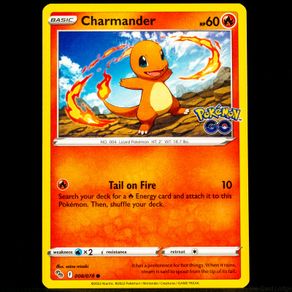 Charmander 008/078 Common Sword and Shield Pokemon Go Card