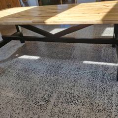 Beautiful large  Acacia wooden Ikea Dining Table