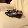 Luca Bossi Black Handmade Leather Shoes UK 8  (I 42) Image 4