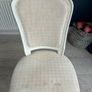 Cream Rustic Dining table and chairs Image 6